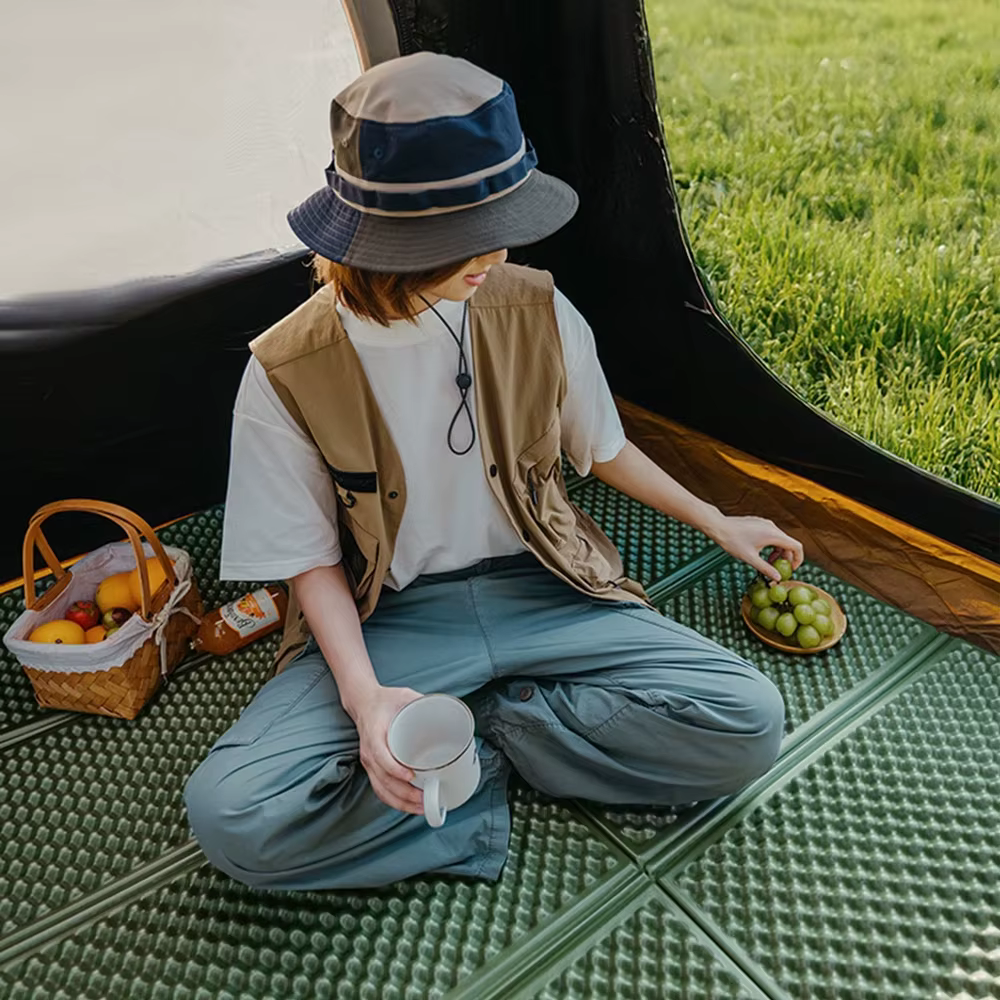 Tapis de couchage en aluminium à alvéoles, épais et isolant, pour le camping, portable et pliable, pour la randonnée, le backpacking et la tente