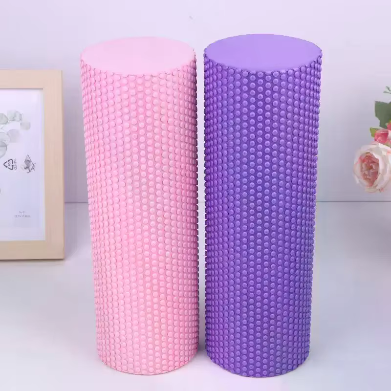Rouleau de yoga rond en mousse EVA pour exercices de Pilates