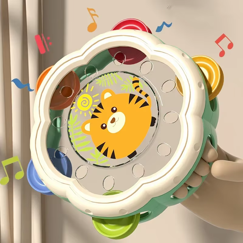Instruments de musique pour bébé, jouets à tambour, jouets d'apprentissage Montessori pour tout-petits de 1 à 3 ans, développement précoce des mains, jouets musicaux interactifs