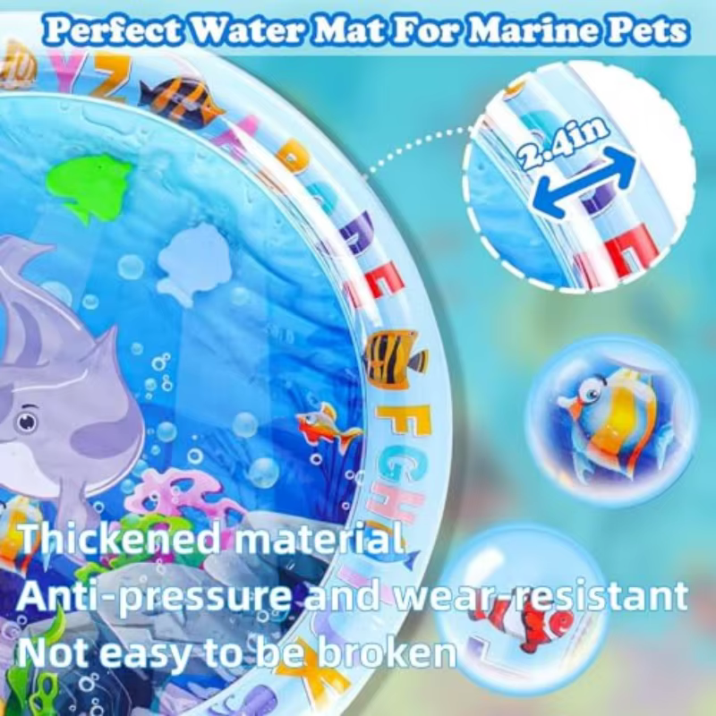 Tapis de jeu interactif pour animaux de compagnie, tapis d'eau, soulagement intérieur de l'ennui des chats, tapis de couchage rafraîchissant d'été