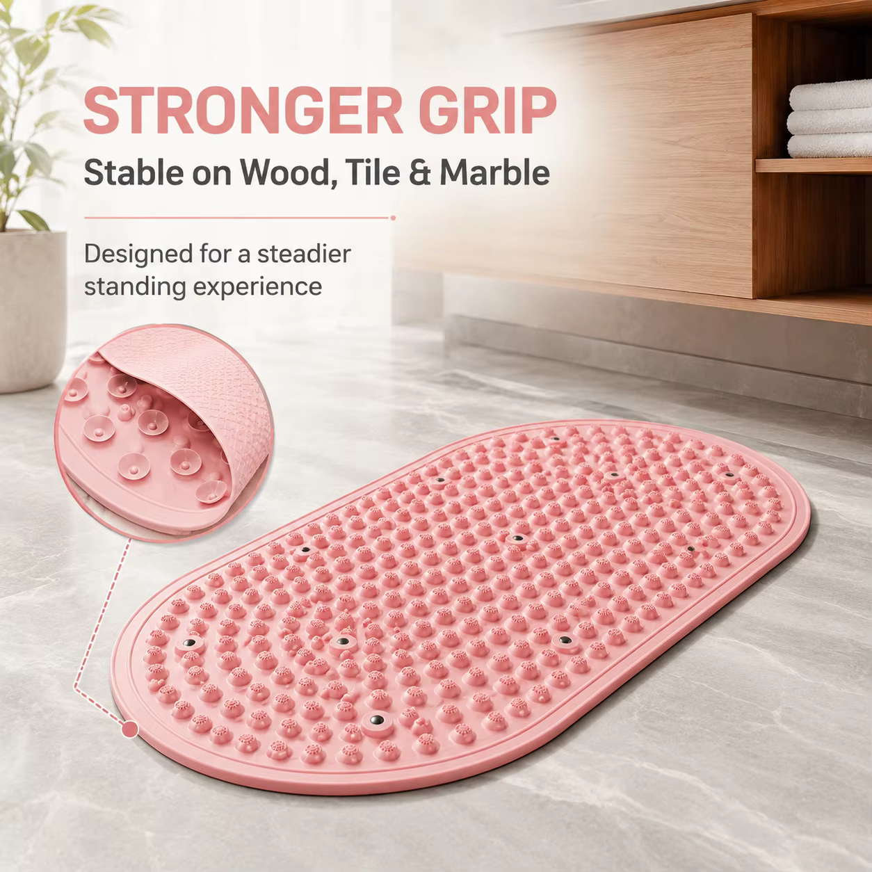 Tapis de massage des pieds en silicone 45x75cm