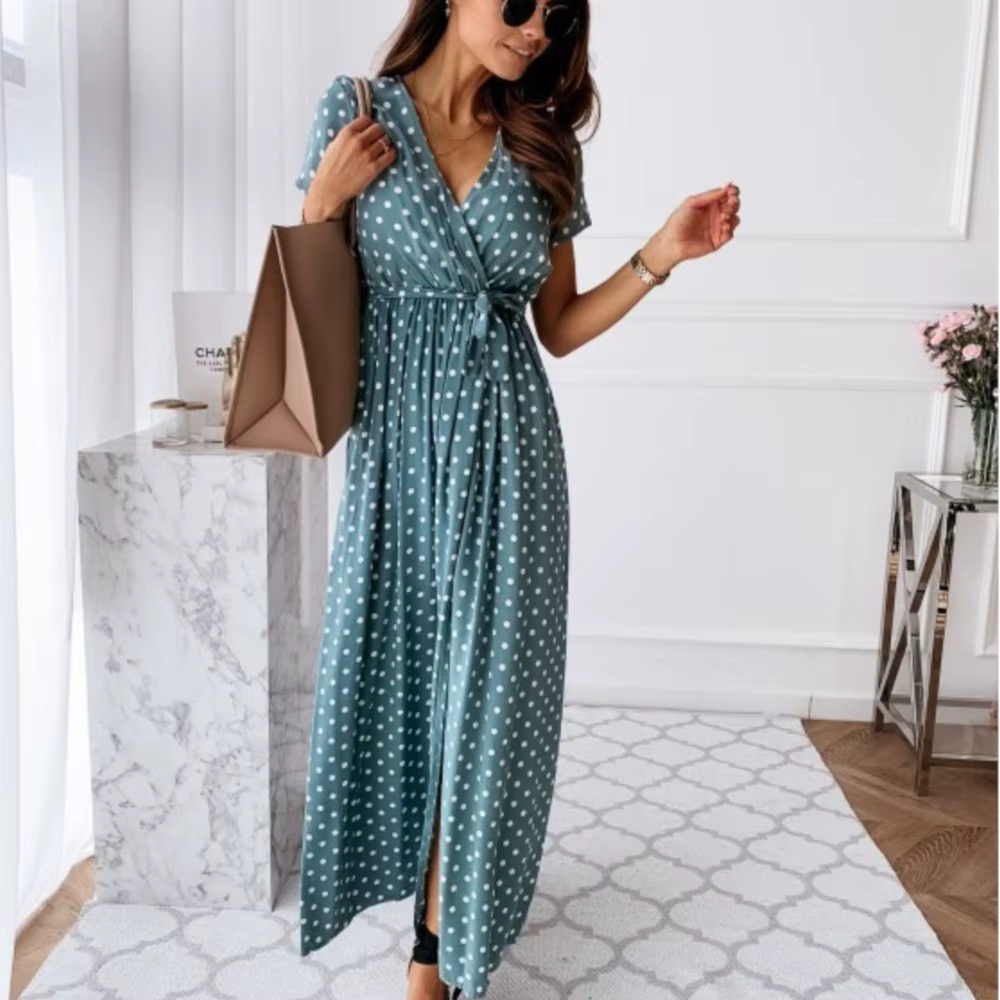 Robes Bohèmes d'Été 2026 pour Femmes – Vestidos Slim à Manches Courtes