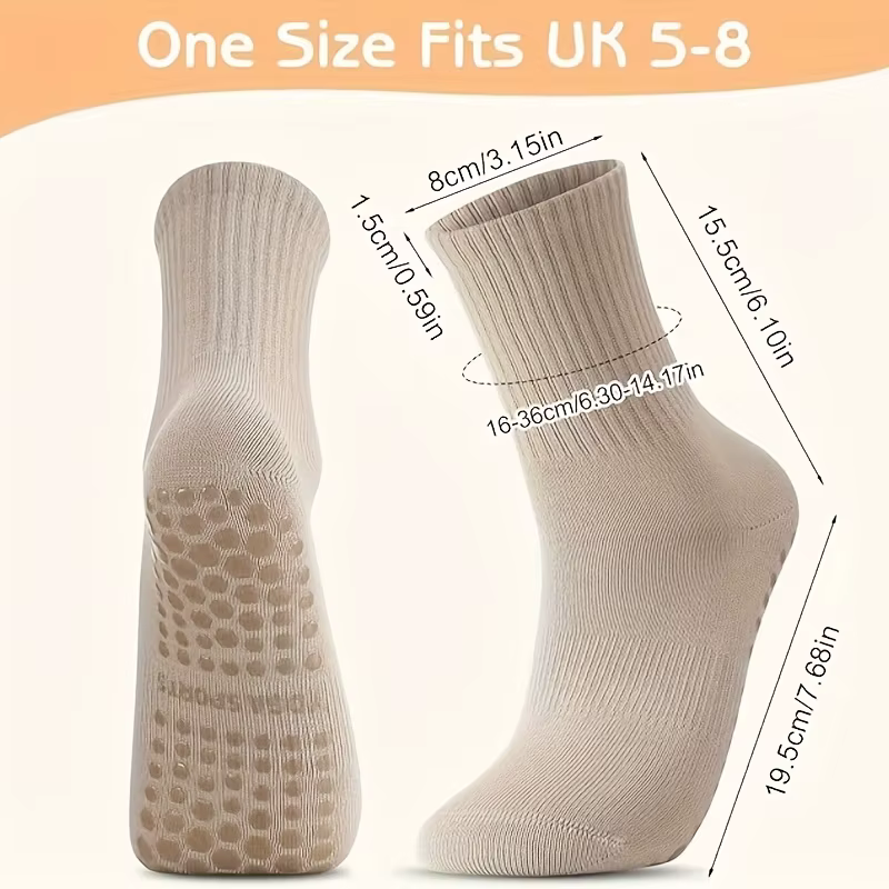 3 paires de chaussettes de Yoga pour femmes