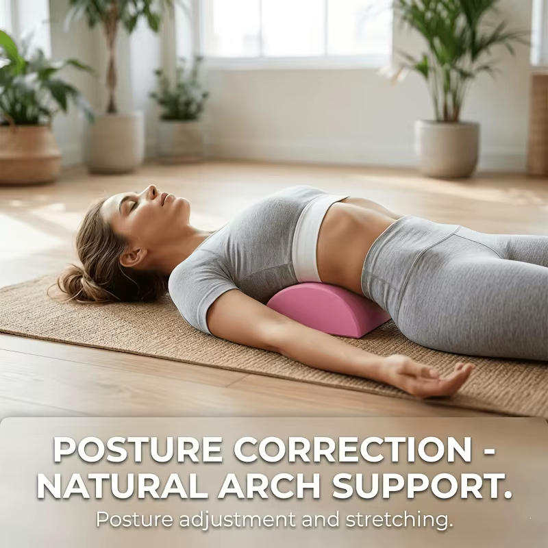 Lot de 2 blocs de yoga demi-ronds souples pour femmes