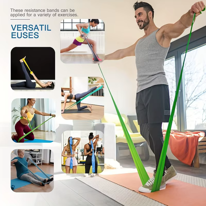 Bande de résistance de Yoga bandes élastiques de Fitness multifonctions entraînement de rééducation Pilates