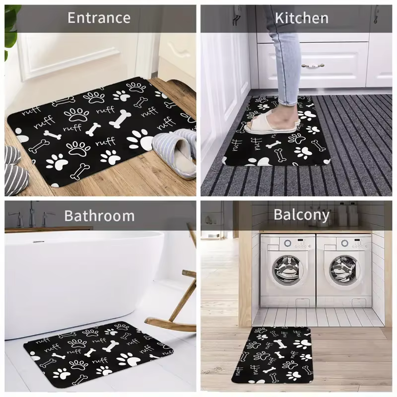 Tapis pour chiens, tapis antidérapants, décoration intérieure, tapis d'intérieur et d'extérieur, tapis de sol, salon, chambre à coucher, salle de bain, cuisine