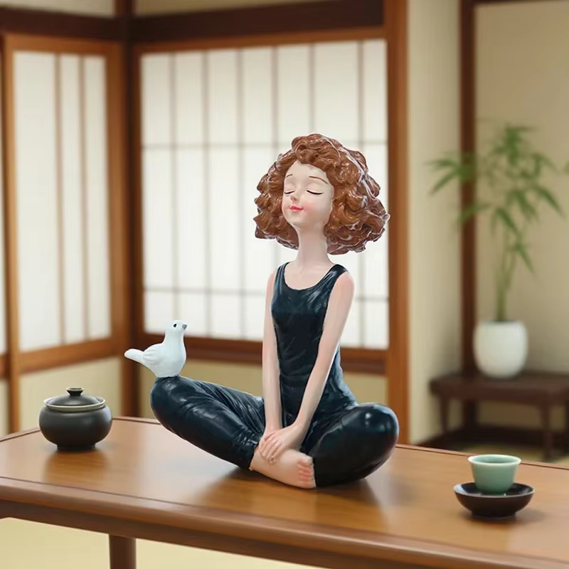 Figurines de fille de Yoga