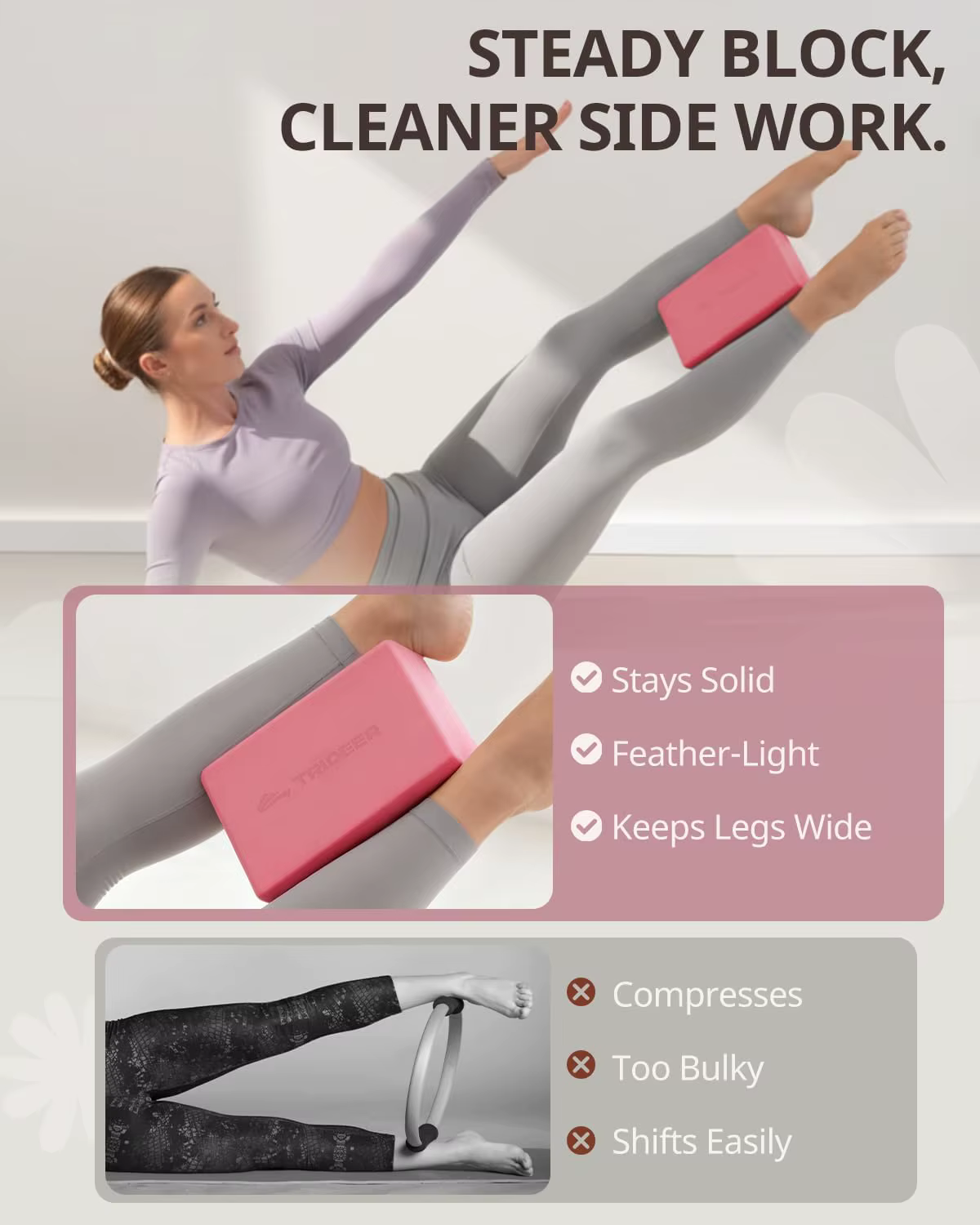 Blocs de yoga, lot de 2