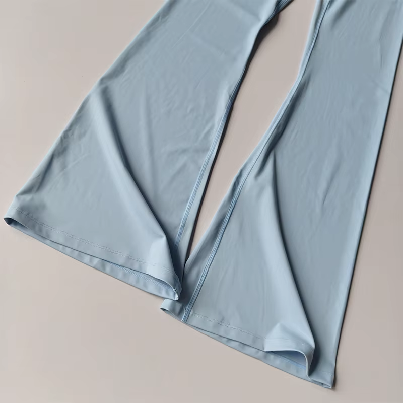 Pantalon de Fitness évasé taille haute pour femmes