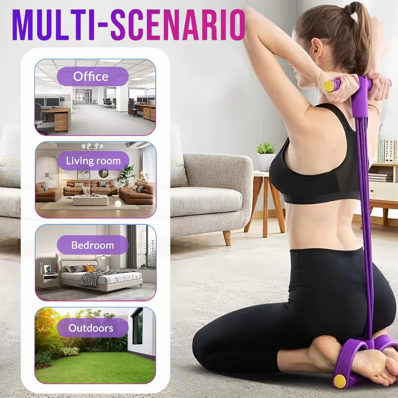 Bandes de Résistance Pilates Trois Couleurs avec Pédale