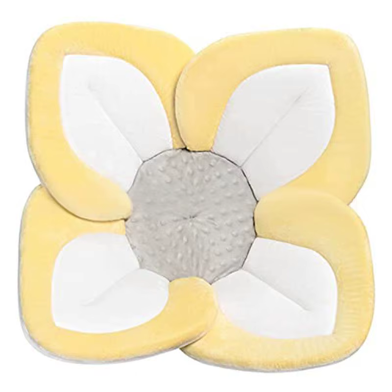 Vente chaude fleur bébé tapis de bain nouveau-né visage lavage coussin bébé baignoire confort tournesol évier siège bébé baignoire siège