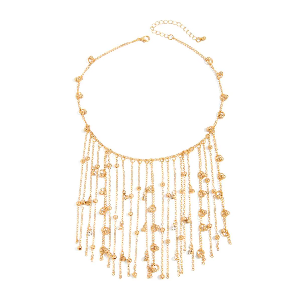 Collier à chaîne avec pendentif en perles tendance SHIXIN, collier vintage réglable couleur or, collier ras du cou pour femmes, bijoux de fête, accessoires de cou