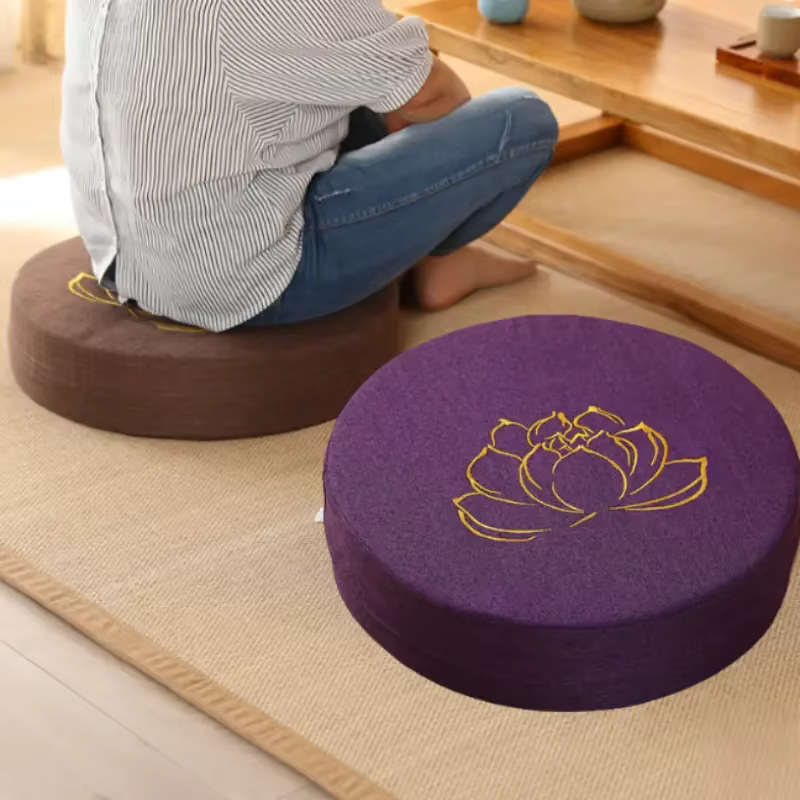 Coussin en lin pour Yoga et méditation