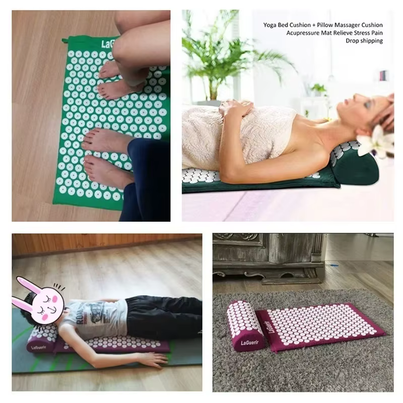 Masseur d'acupuncture tapis de Yoga coussin de siège Massage soulage la douleur et la pression points de maux de dos