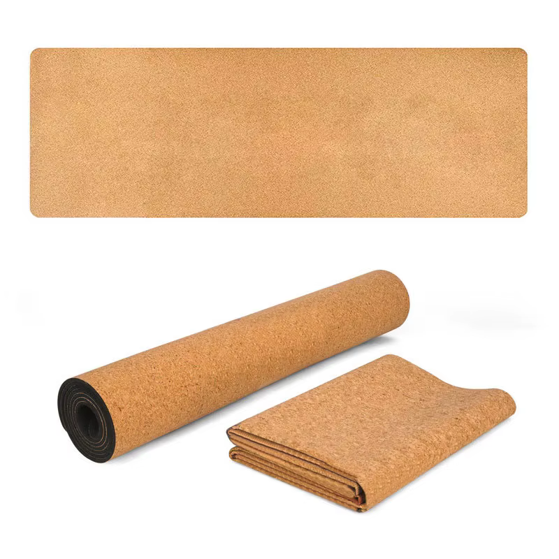 Tapis de Yoga TPE en liège naturel