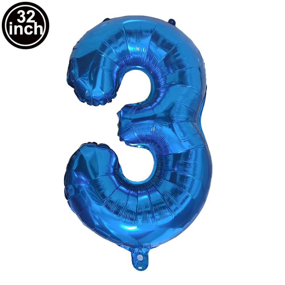 Grands chiffres multicolores 3 ballons 32 pouces 1 2 3 4 5 6 7 8 9, boule d'anniversaire, ballons d'enterrement de vie de jeune fille à chiffres rouges, ballons Golob