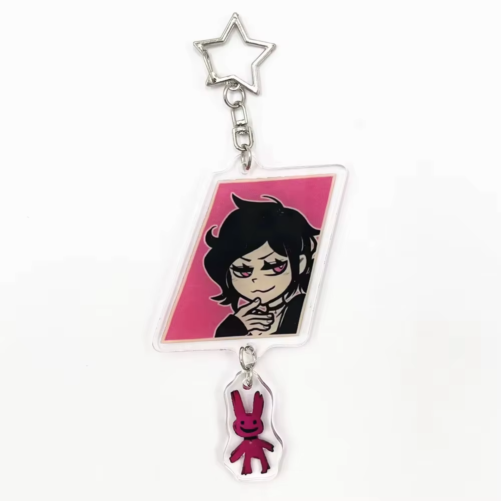 Jeu le cercueil d'Andy et Leyley Cosplay porte-clés acrylique porte-clés double face Couple Figure pendentif sac accessoires