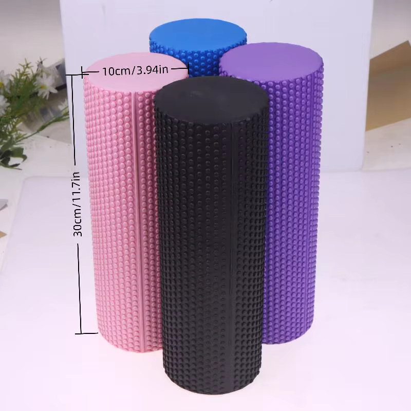 Rouleau de yoga rond en mousse EVA pour exercices de Pilates