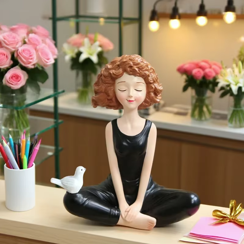 Figurines de fille de Yoga