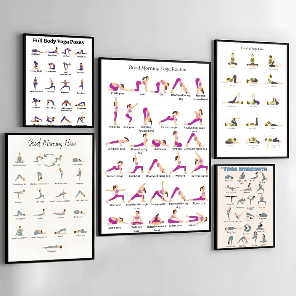 Affiche de pratique du matin de Yoga
