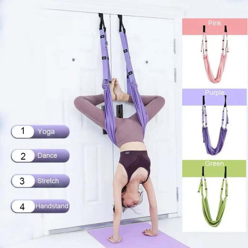 Sangle de Yoga Aérienne Réglable artificiel astique pour Porte Manquée