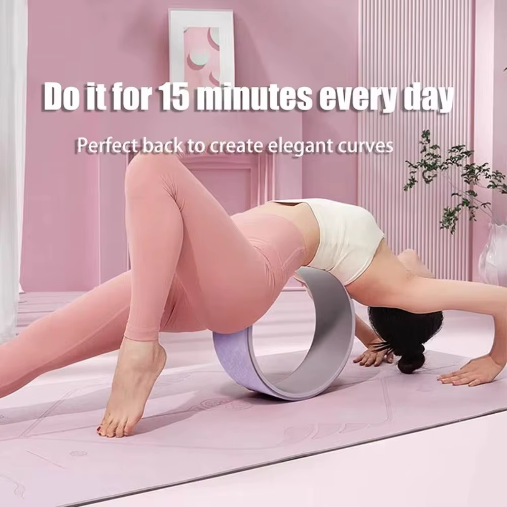 Roue de yoga multifonctionnelle pour massage musculaire