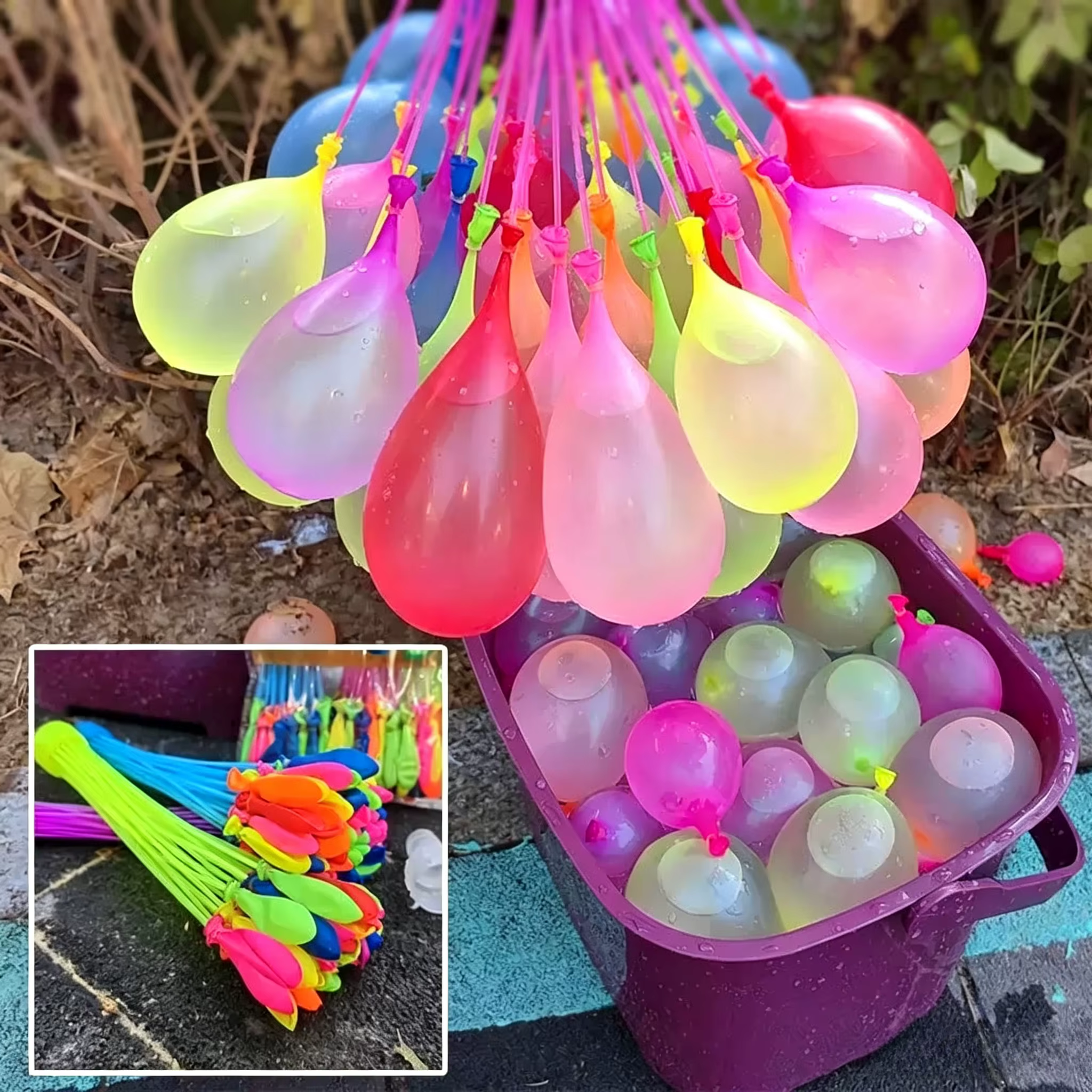 Ballons d'eau d'été : Ballons d'eau à remplissage rapide pour fête au bord de la piscine, jeu d'équipe en plein air, jouet aquatique de plage, décoration de festival