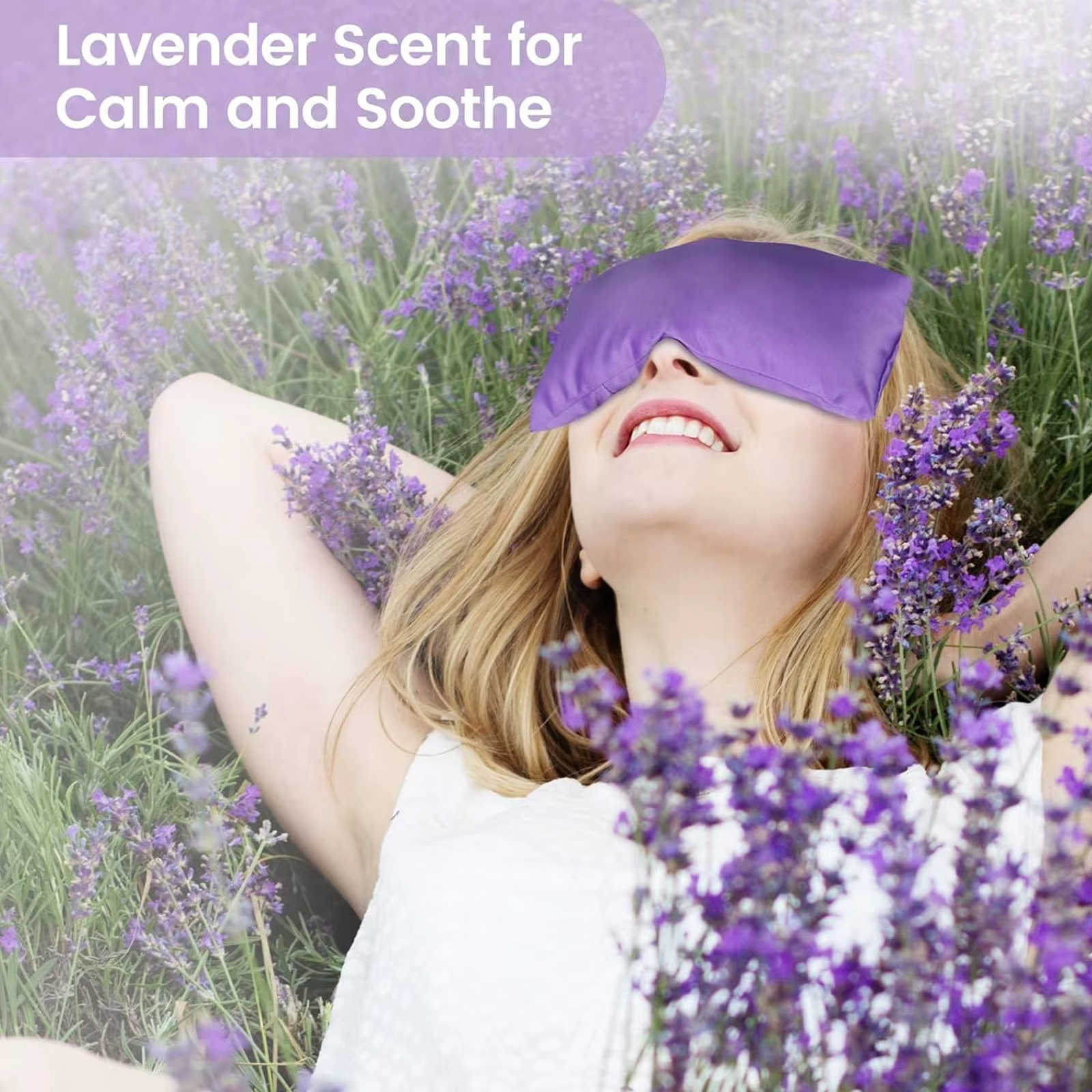 Oreillers pour les yeux lavande pour la relaxation
