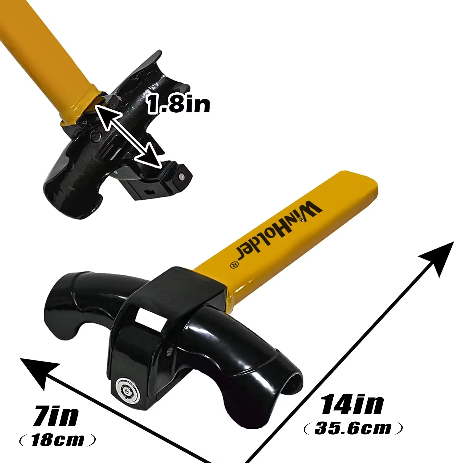 Verrouillage du volant – Conception robuste anti-perte pour berline/SUV/pickup, système de défense antivol universel