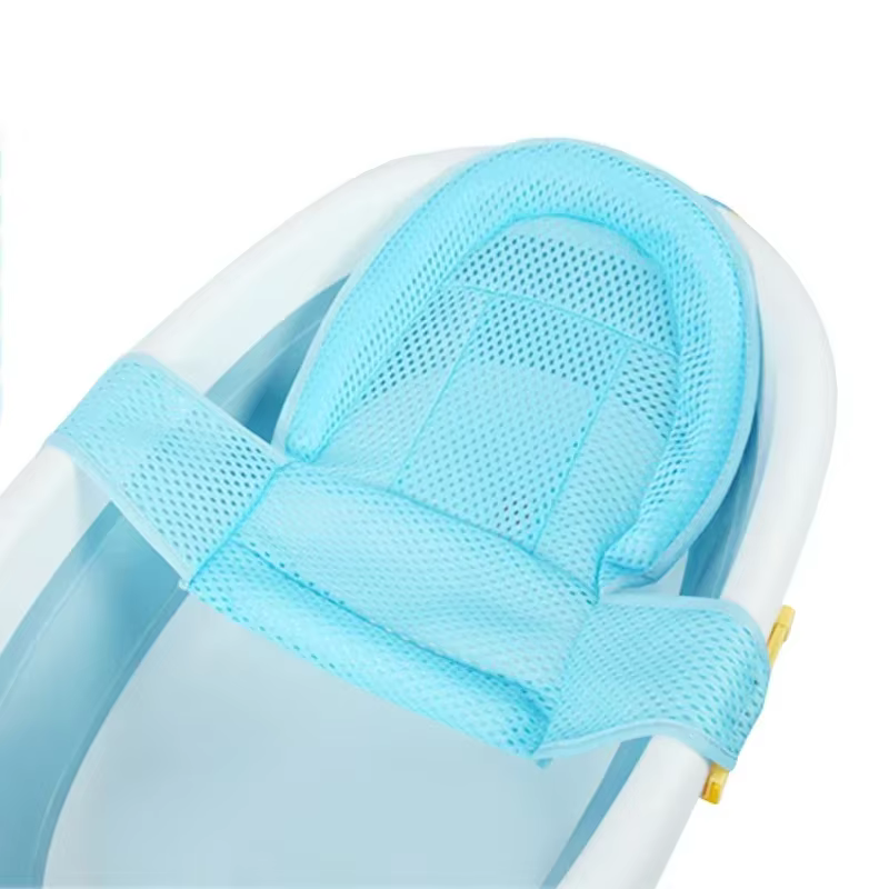 Tapis de bain pour bébé, filet en T réglable pour nouveau-né, protection de bain, accessoires de bain, produits pour bébé, tapis et douche pliables