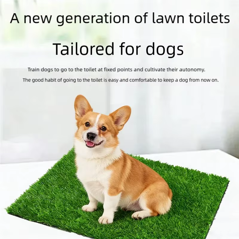 Tapis d'herbe artificielle lavable ultime pour chien - Réutilisable, anti-odeur, pour l'entraînement des animaux, tapis de propreté facile à nettoyer avec support antidérapant